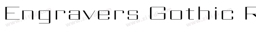 Engravers Gothic Reg字体转换